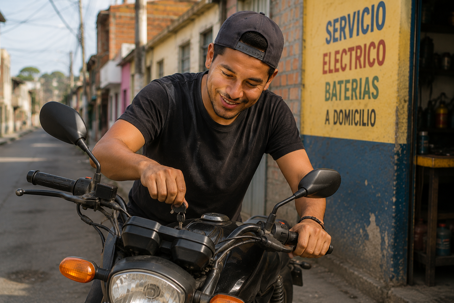 Inicio de moto a domicilio